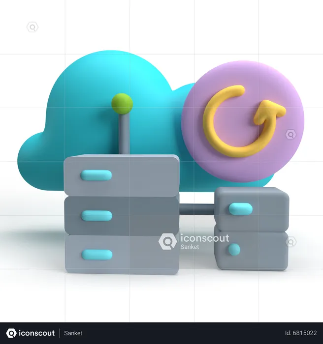 Storage Backup  3D Icon