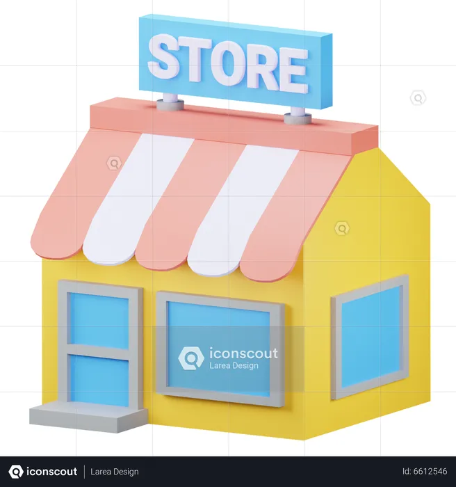 Store  3D Icon