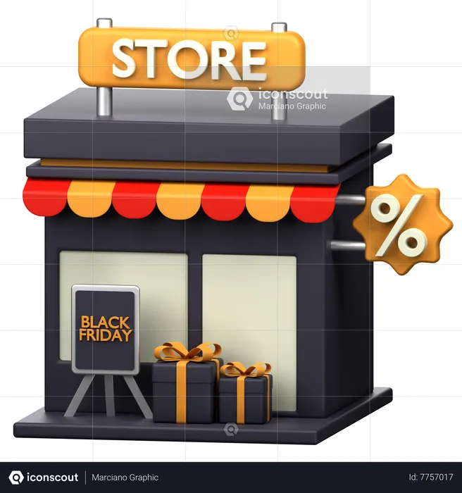 Store  3D Icon