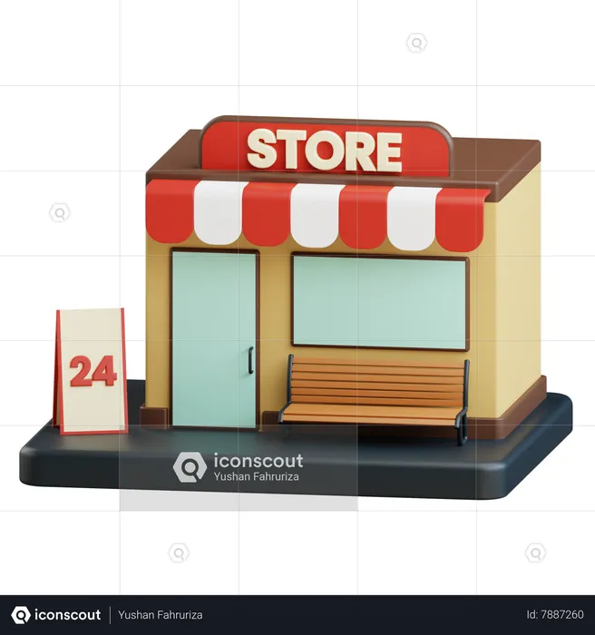 Store  3D Icon