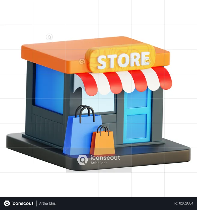 Store  3D Icon