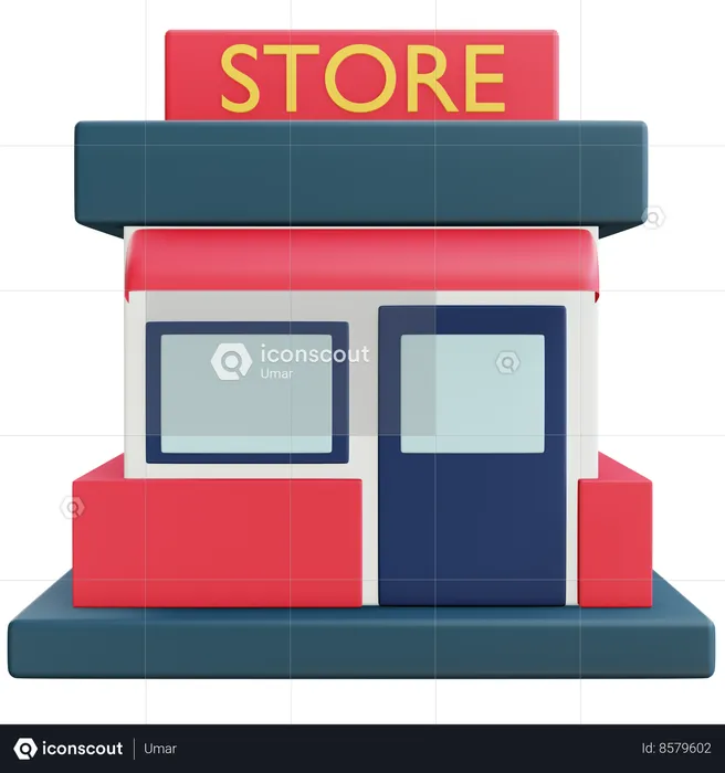 Store  3D Icon