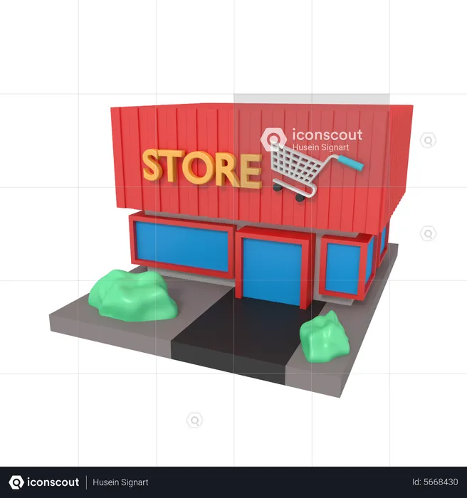 Store  3D Illustration