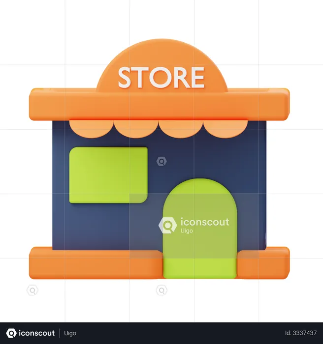 Store  3D Illustration