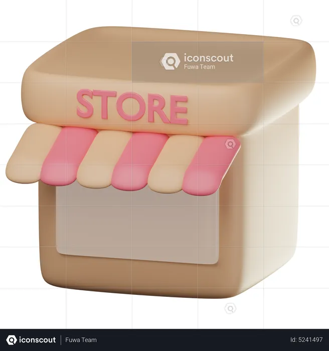 Store Building  3D Icon