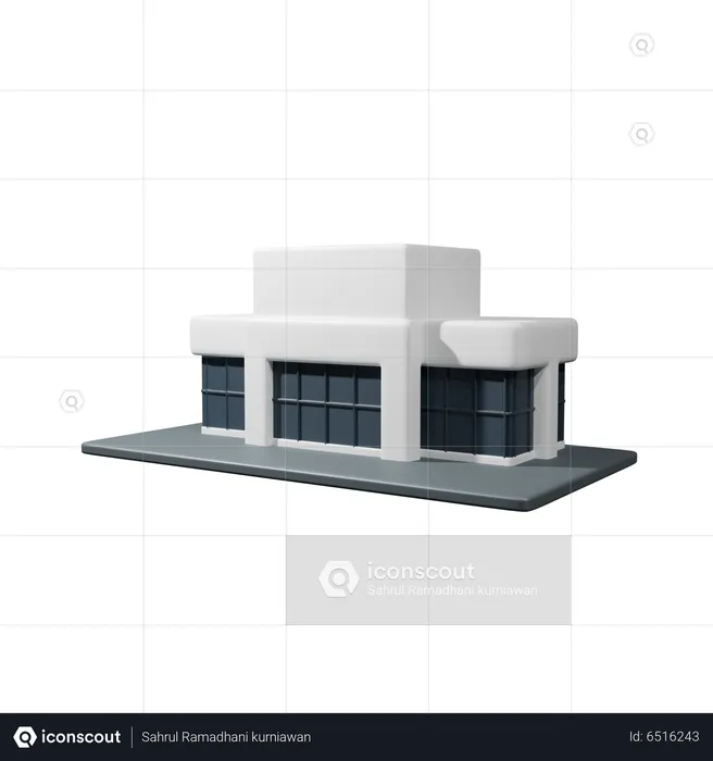 Store Building  3D Icon