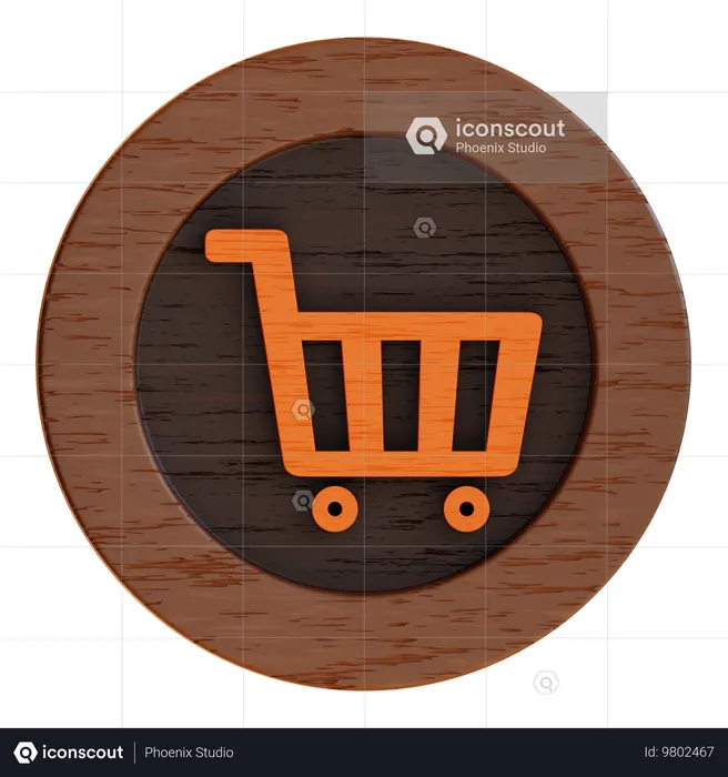 Store Button  3D Icon