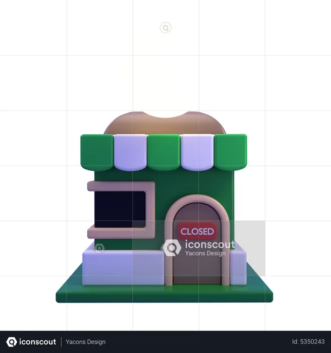 Store Closed  3D Icon