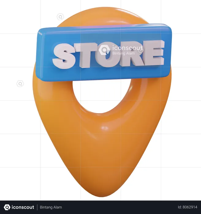 Store location  3D Icon