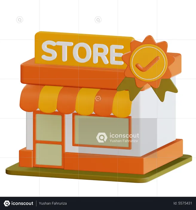 Store Verified  3D Icon