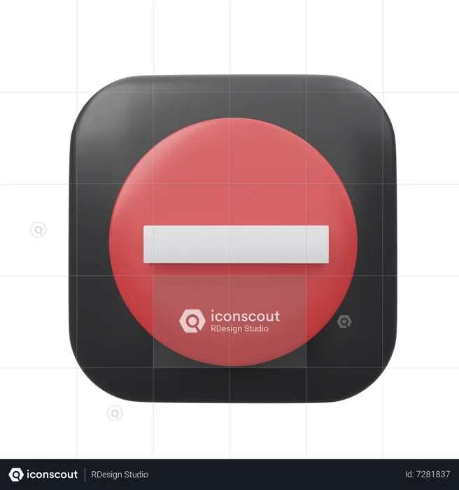 Stornieren  3D Icon