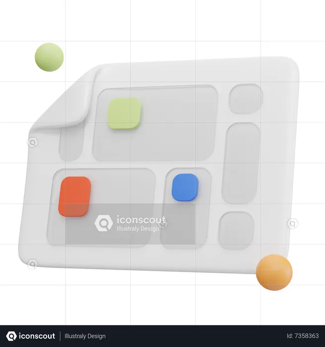 Story-board  3D Icon