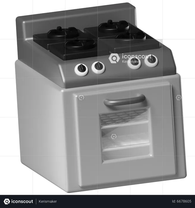 Stove  3D Icon