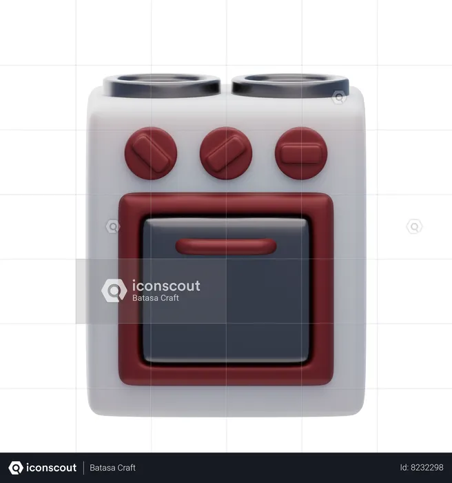 Stove  3D Icon