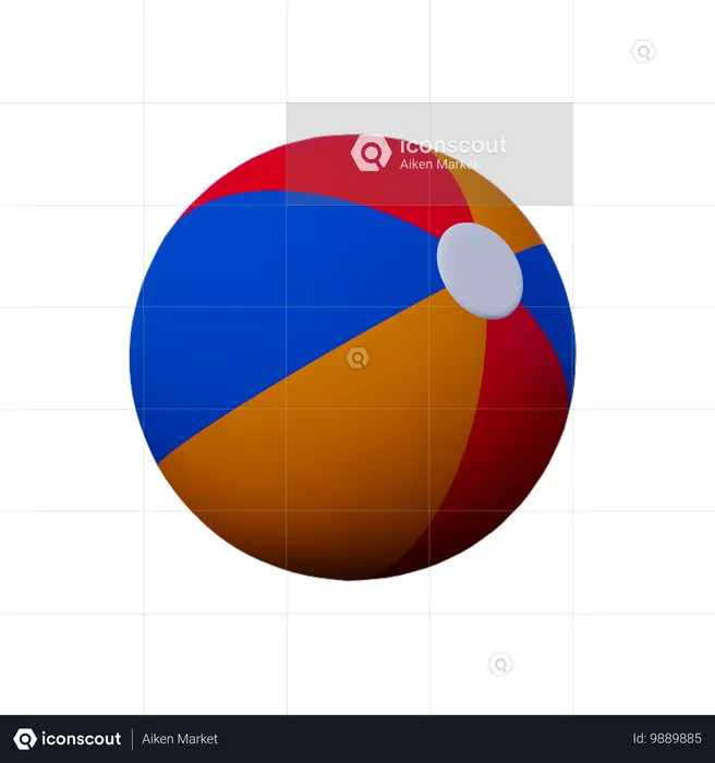 Wasserball  3D Icon