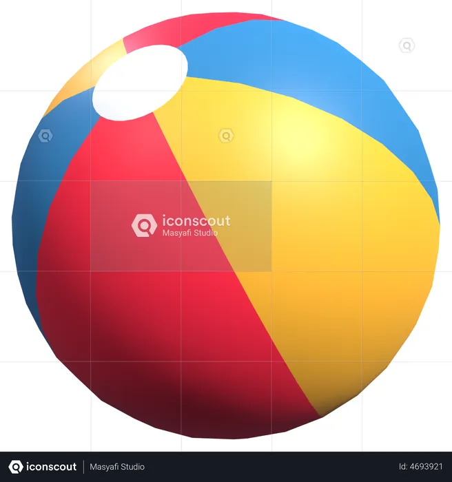 Wasserball  3D Illustration