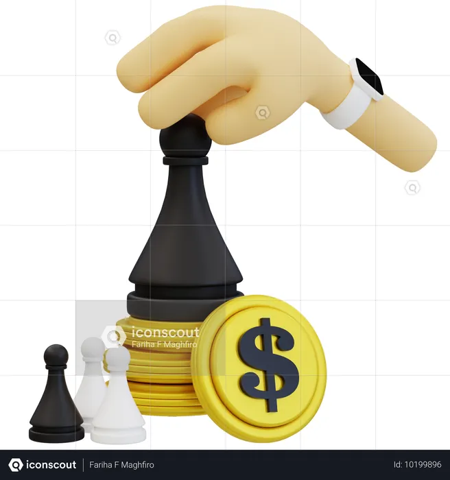 Strategic Financial Market Mastery  3D Illustration