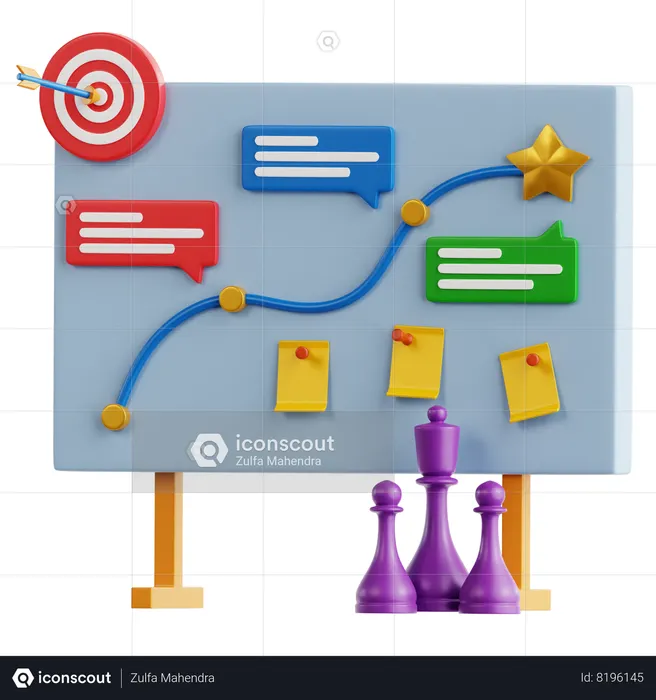 Strategic Planning  3D Icon