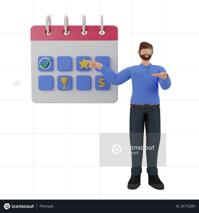 Strategic planning  3D Illustration