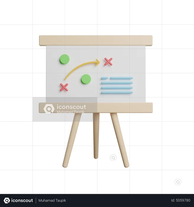 Strategy Board  3D Icon