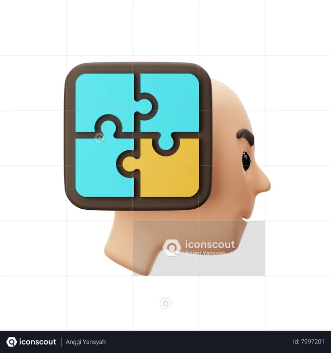 Strategy Thinking  3D Icon