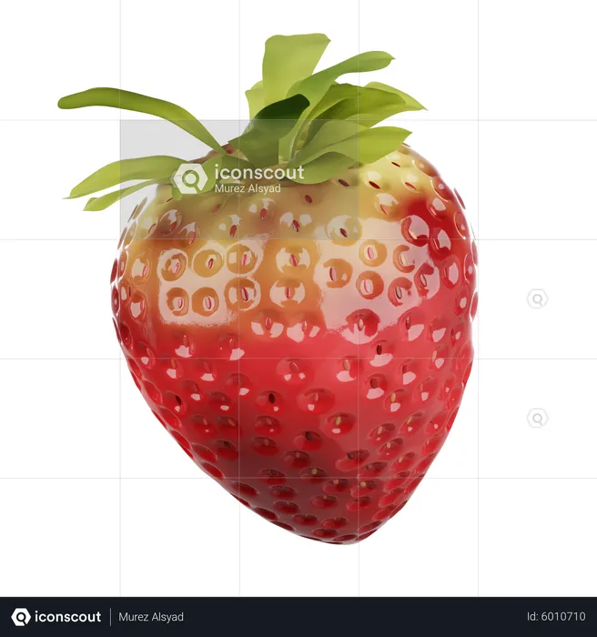 Strawberry  3D Icon