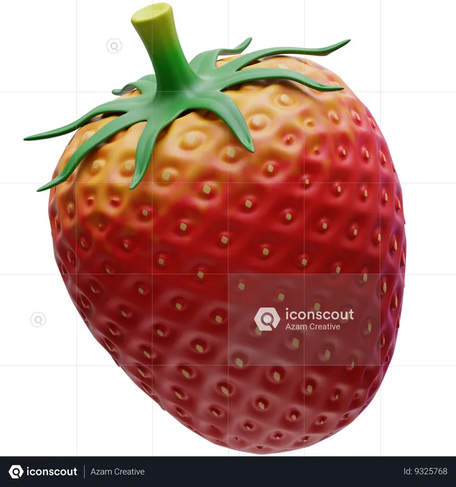 Strawberry  3D Icon