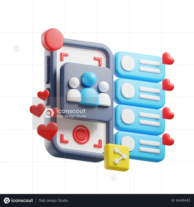 Streaming  3D Icon