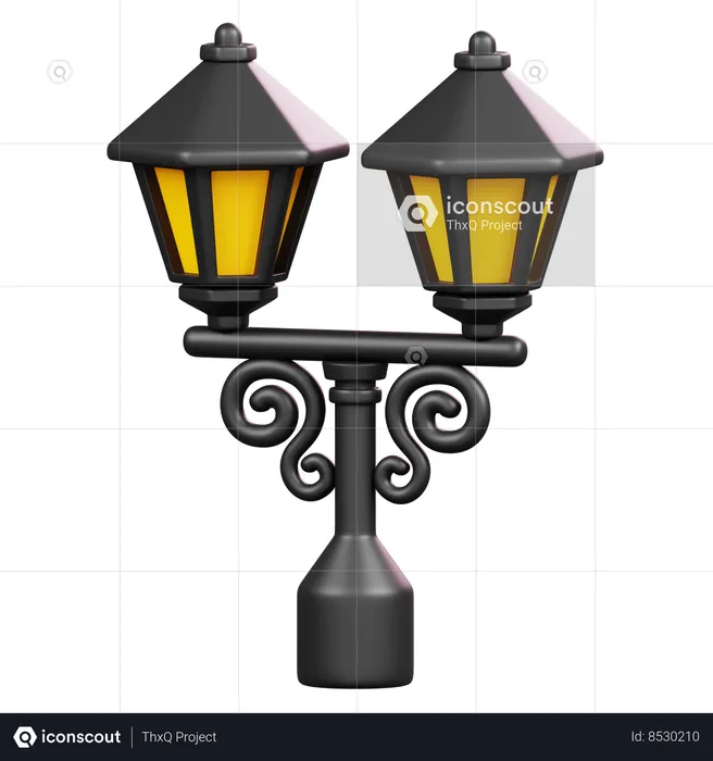 Street Lamp  3D Icon