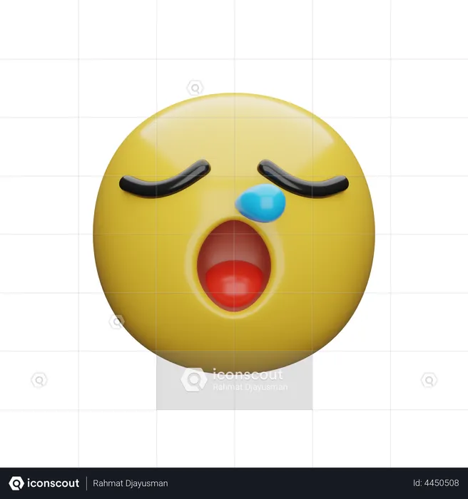 Stress Emoji Emoji 3D Illustration