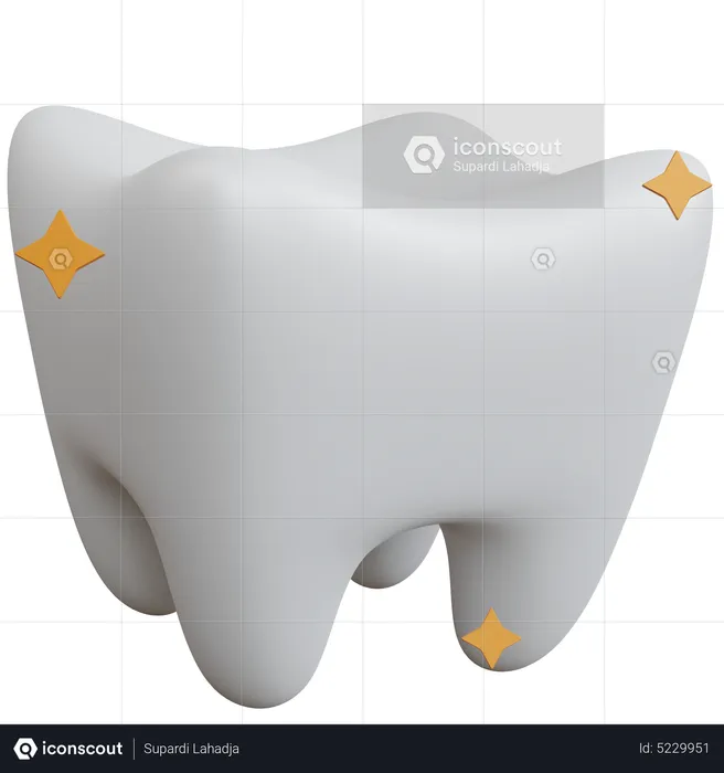 Strong Teeth  3D Icon