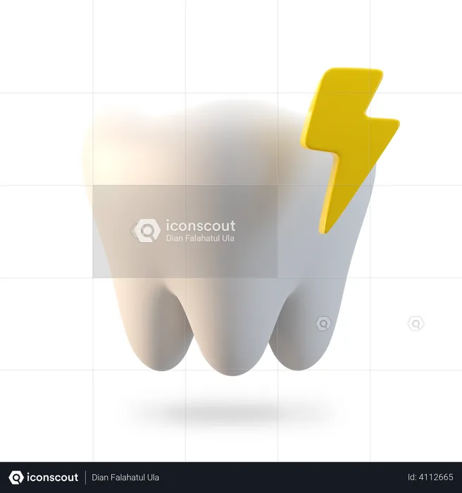 Strong Tooth  3D Illustration