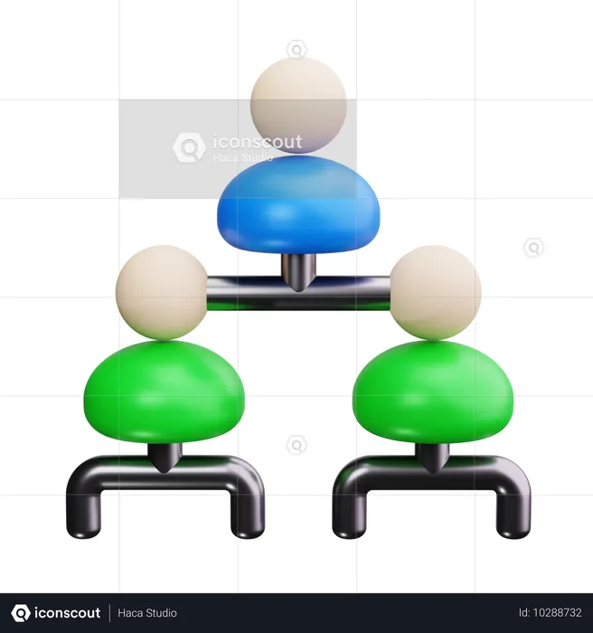 Structure de l'équipe  3D Icon