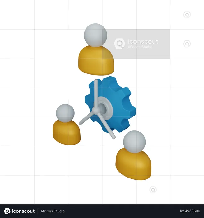 Structure d'organisation  3D Icon