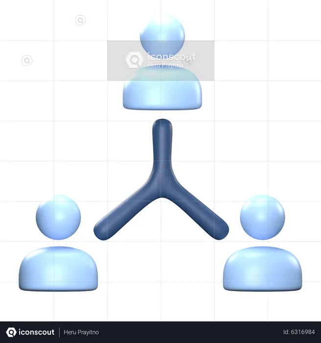 Structure organisationnelle  3D Icon