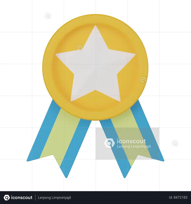 Student achieved medal  3D Icon