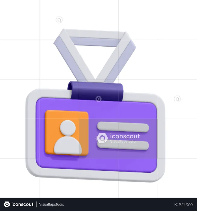 Student Card  3D Icon