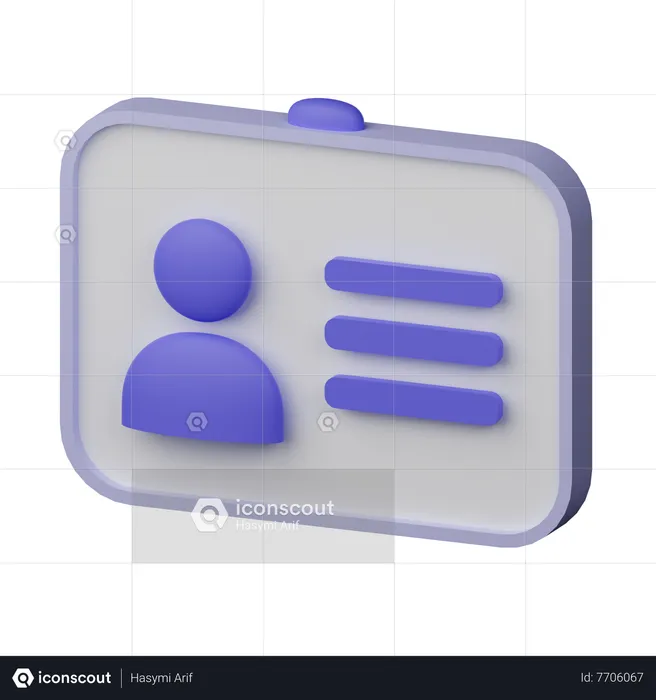 Student Card  3D Icon