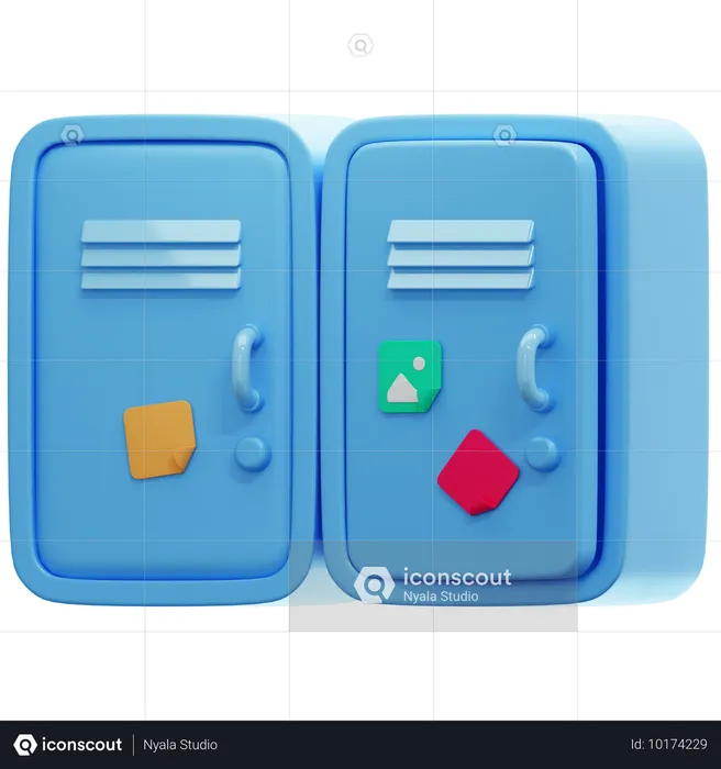 Student Locker  3D Icon