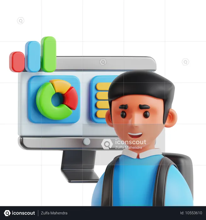 Studierenden-Dashboard  3D Icon