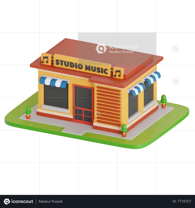 Studio Music  3D Icon