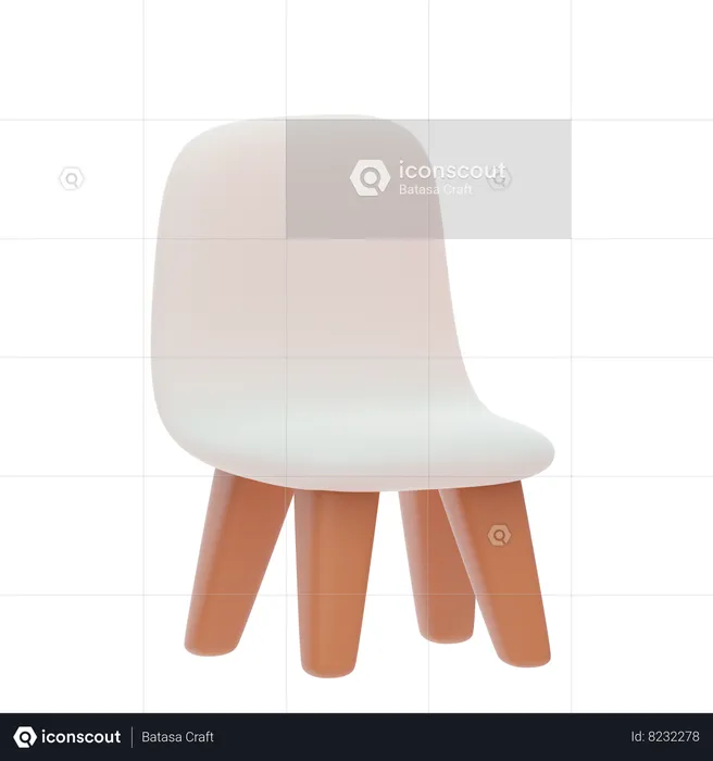 Study Chair  3D Icon