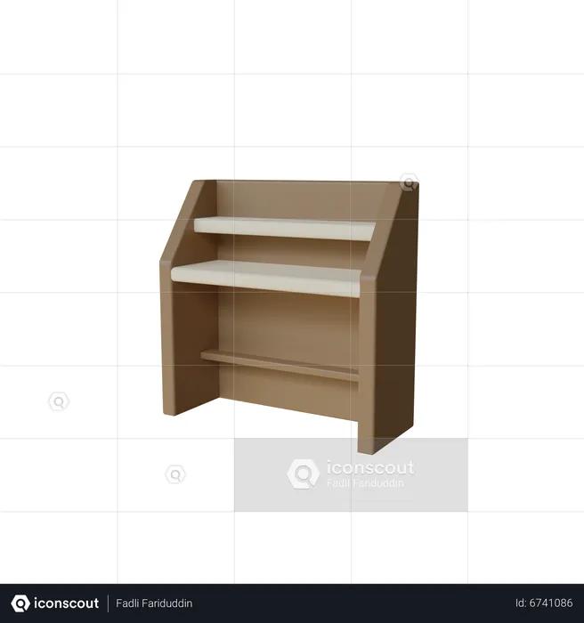 Study Desk  3D Icon