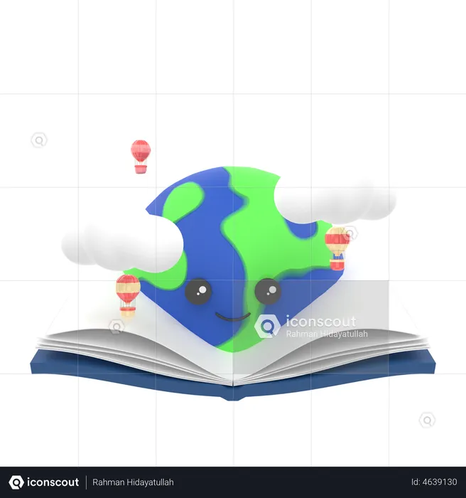 Study Geography  3D Illustration