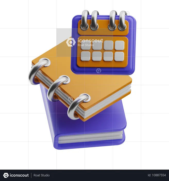 Study Schedule  3D Icon