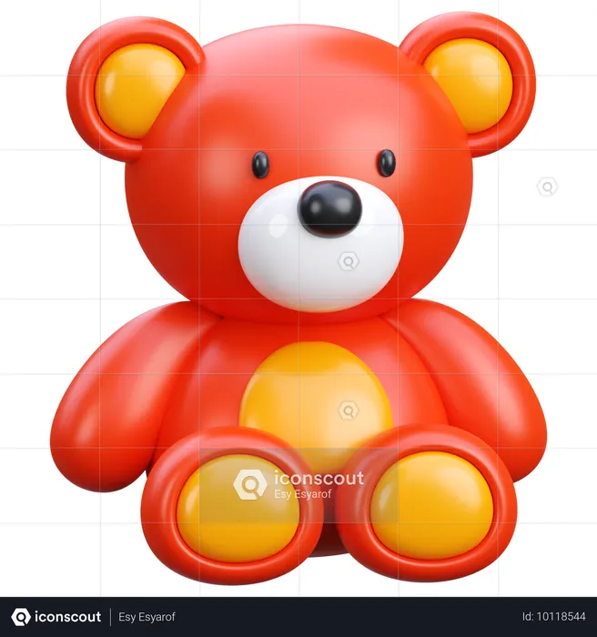 박제 테디 베어  3D Icon