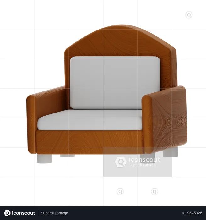 Stuhl  3D Icon