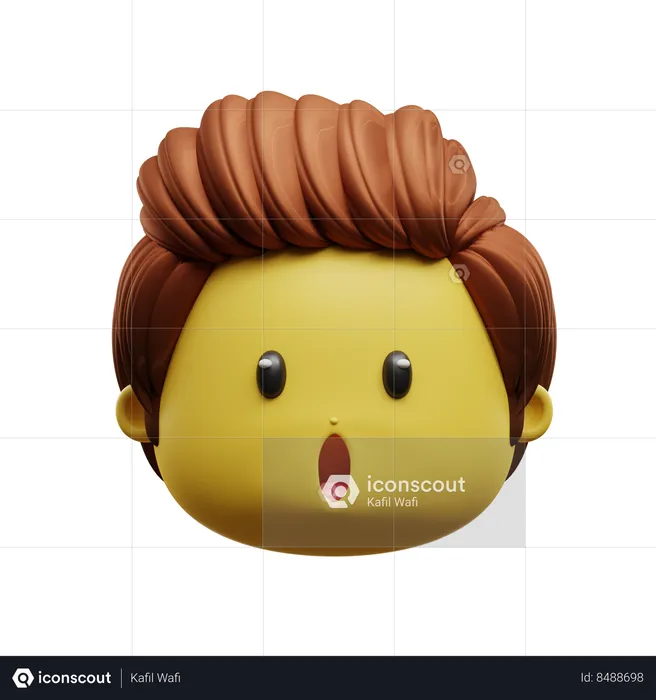 Stunned Face Emoji Emoji 3D Icon