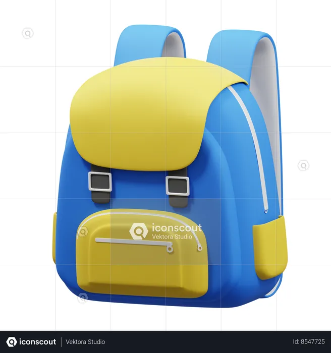 Stylish Backpack  3D Icon