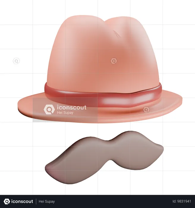 Stylish Dad Hat  3D Icon